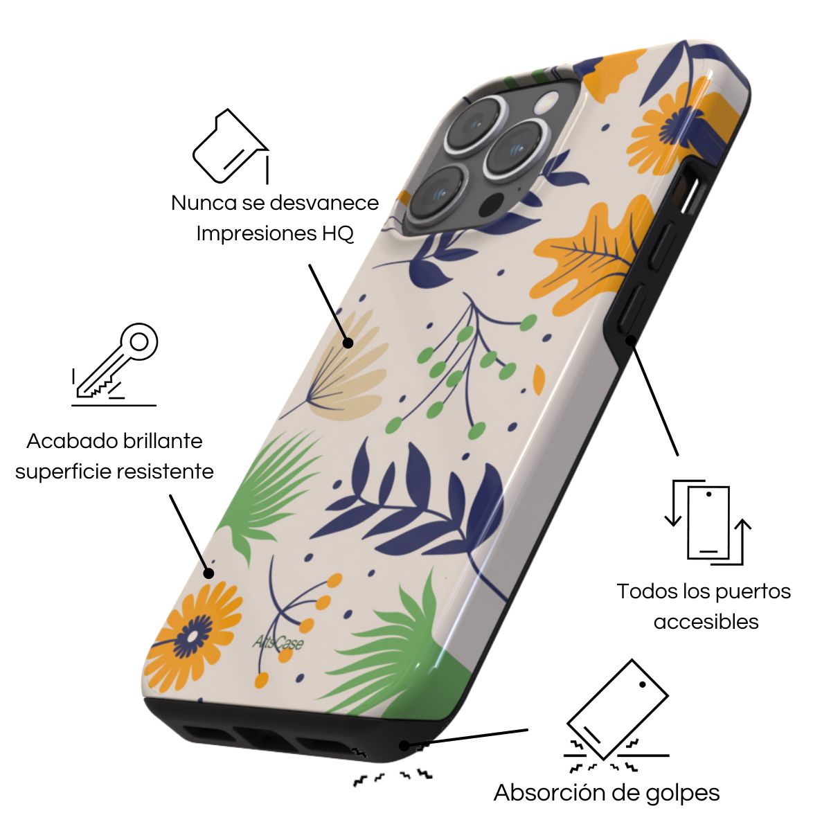 ARTSCASE - Case iphone 15 Pro Sunflowers Sanctuary ArtsCase