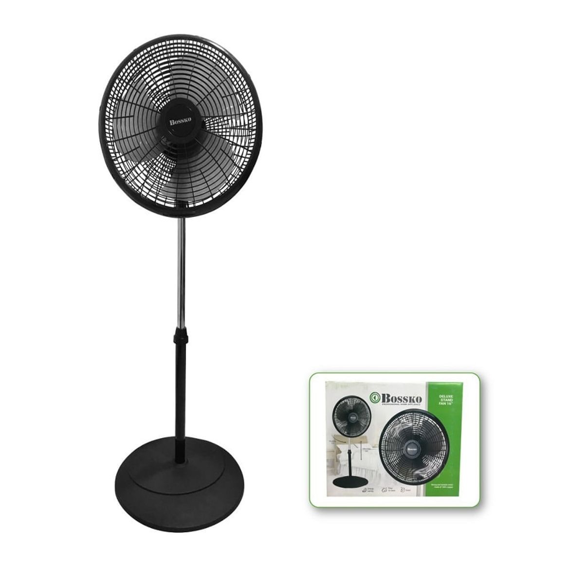 BOSSKO - VENTILADOR 16” PEDESTAL BOSSKO BK-8306PT