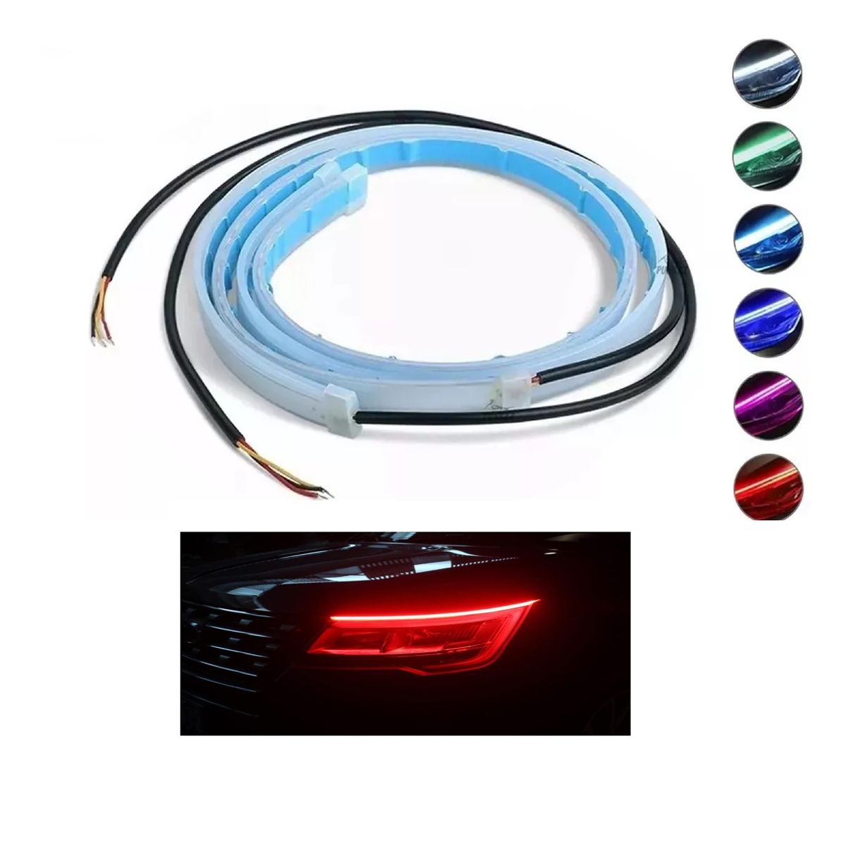 JEF - Tira Led Par 60cm 2Funciones Rojo