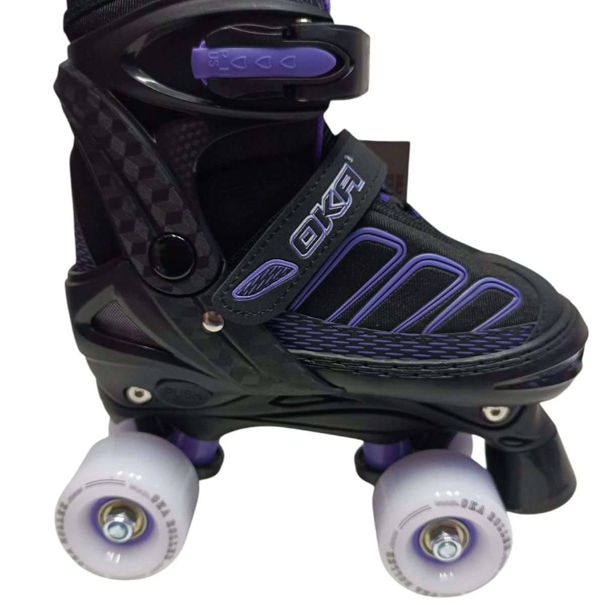 OKA - PATIN 4 RUEDAS OKA NEGRO MORADO TALLA M 34-37