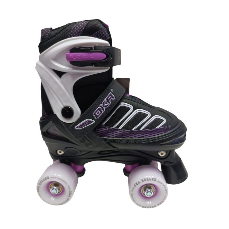 OKA - PATIN 4 RUEDAS OKA  MORADO MIX TALLA M 34-37