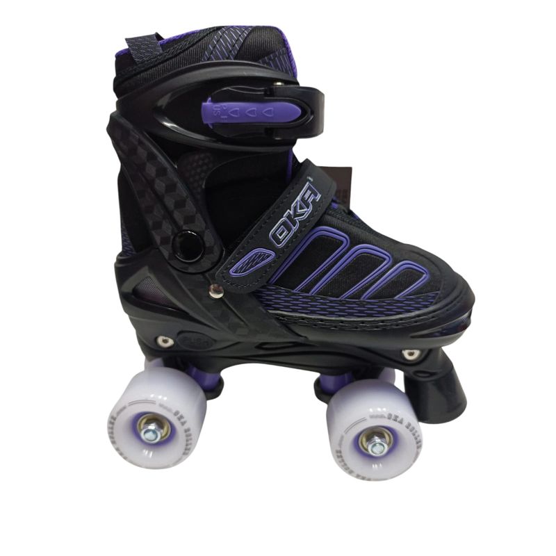 OKA - PATIN 4 RUEDAS OKA NEGRO MORADO TALLA L 38-41