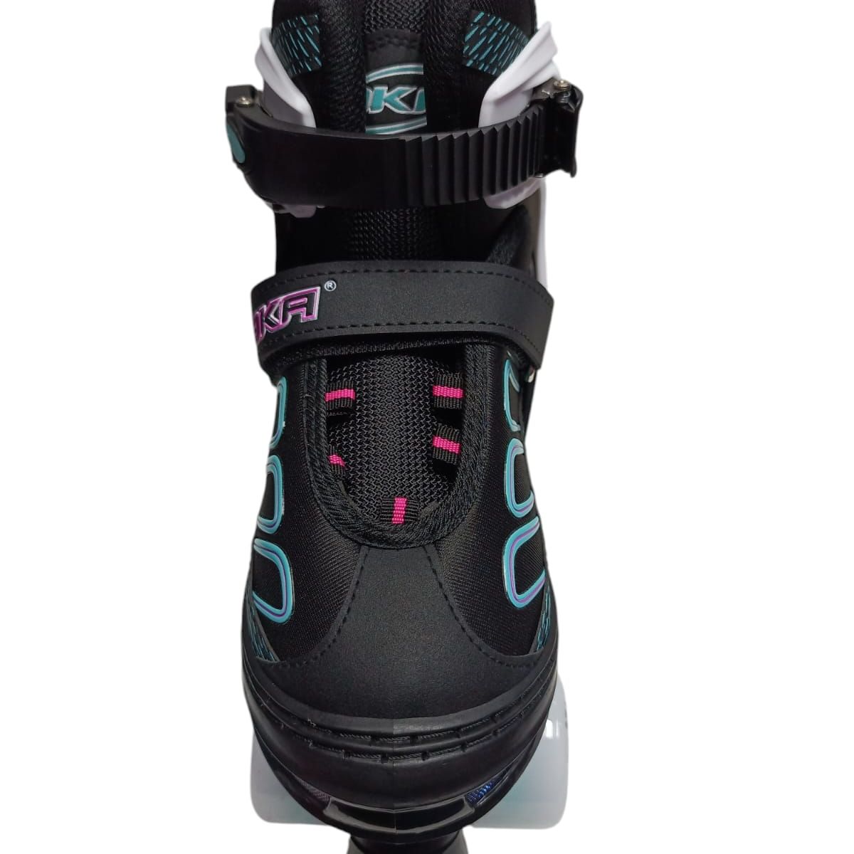 OKA - PATIN 4 RUEDAS OKA NEGRO TURQUESA TALLA L 38-41