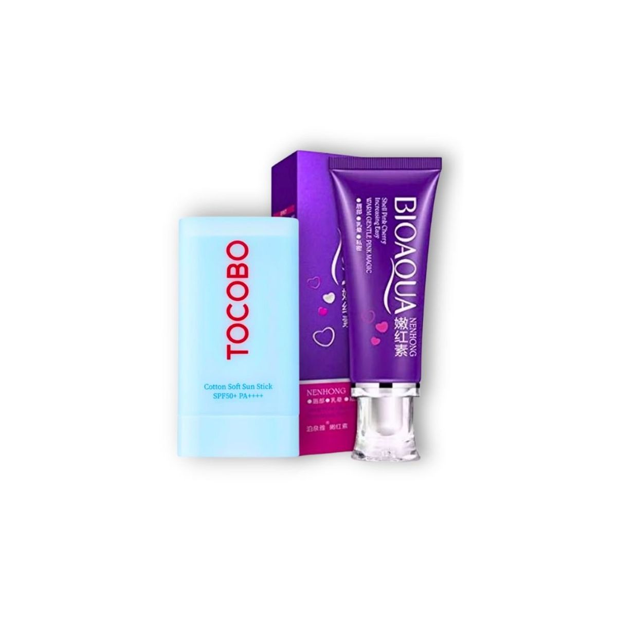 TOCOBO - Set Stick Solar Tocobo + Crema Blanqueadora Corporal BioAqua