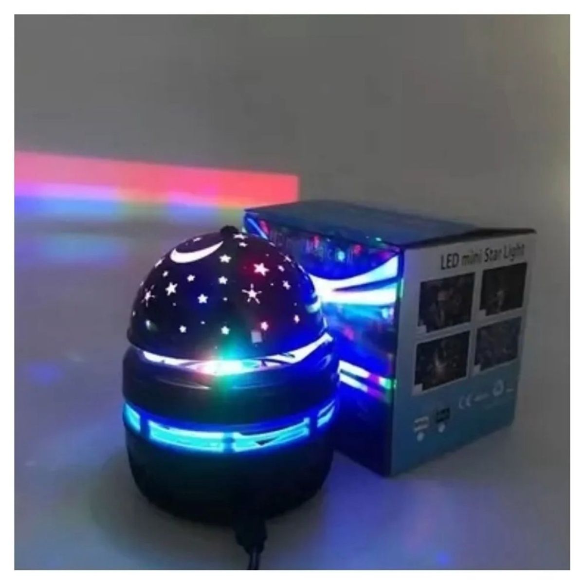 TODO FIT - Lámpara Mini LED Giratoria 360° Iluminación de Fiesta Star Lamp