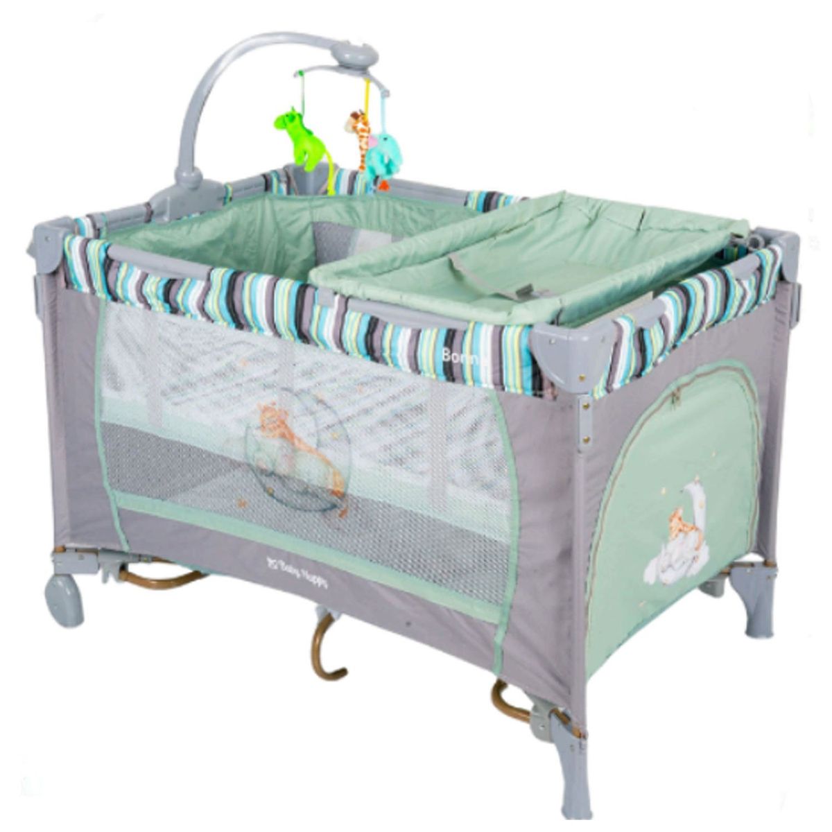BABY HAPPY - Cuna Casa Para Bebe LX-1010 Verde