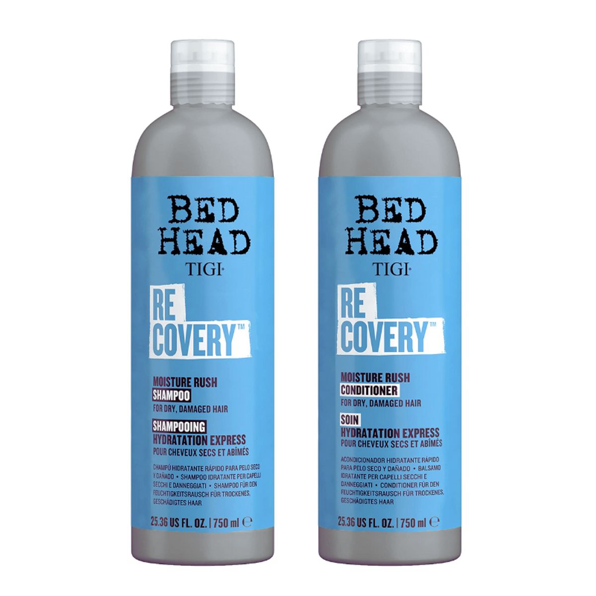 BED HEAD DE TIGI - TIGI Bed Head - Duo Recovery Shampoo 750ml  Acondicionador 750ml