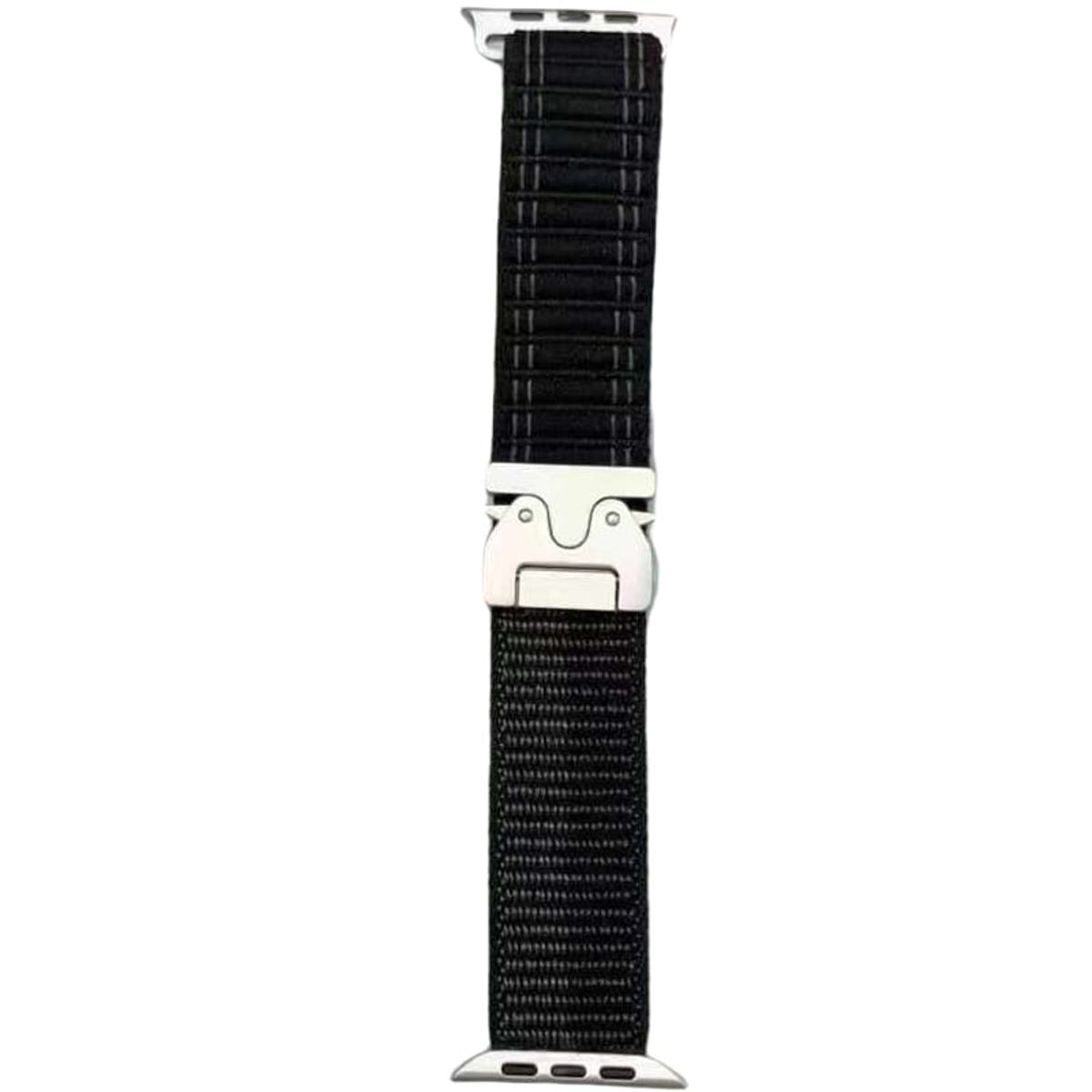 GENERICO - CORREA SECURE PARACHUTE BUCKLE NYLON WATCH DE 38-40-41-42 mm NEGRO