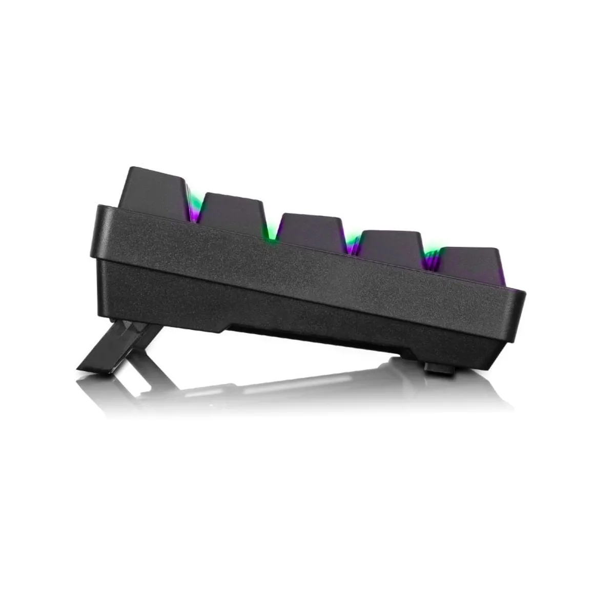 MICRONICS - Teclado Gamer Semi Mecánico Micronics Infinity Luces Led Rgb