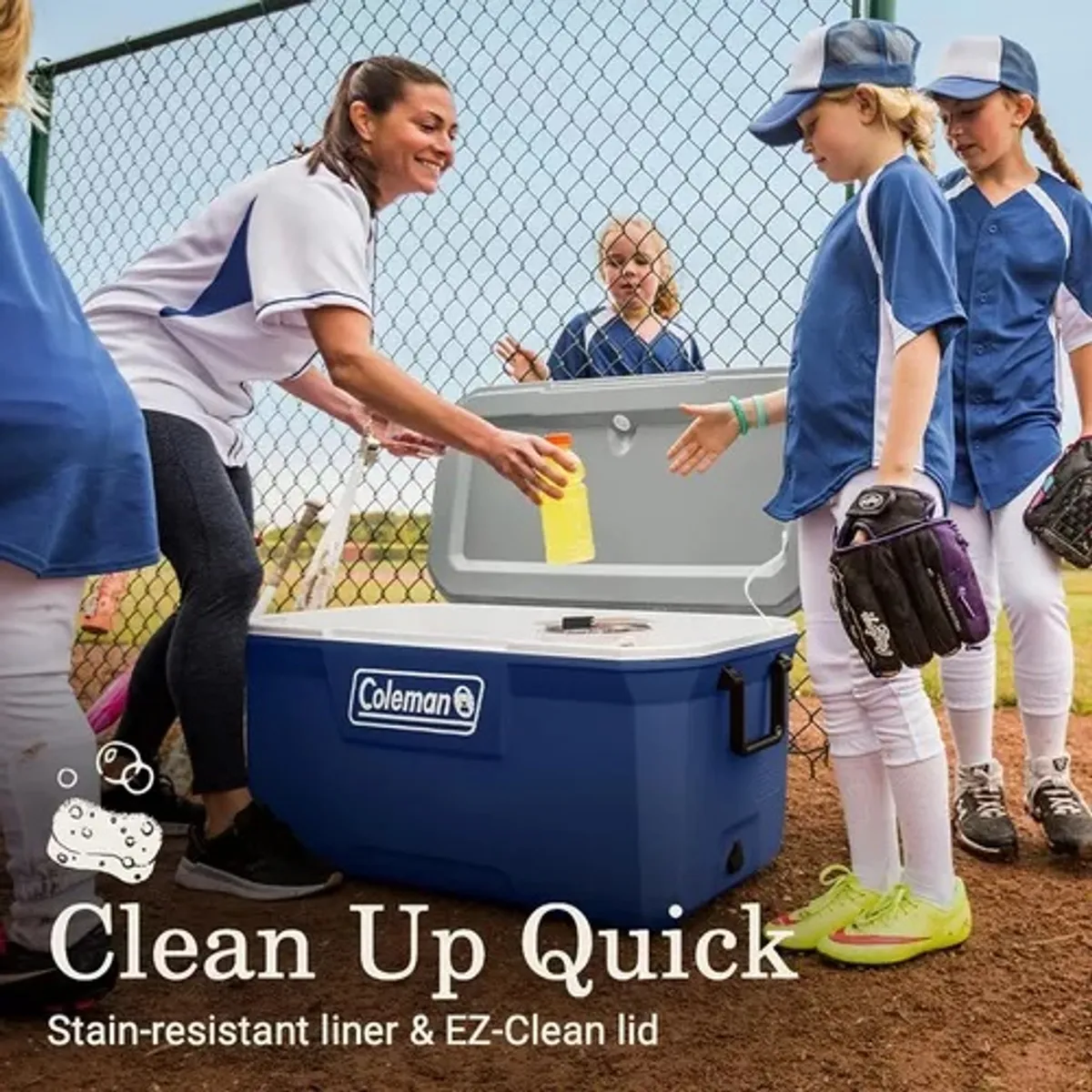 COLEMAN - Cooler Coleman  120 QT AZUL/GRIS - Original