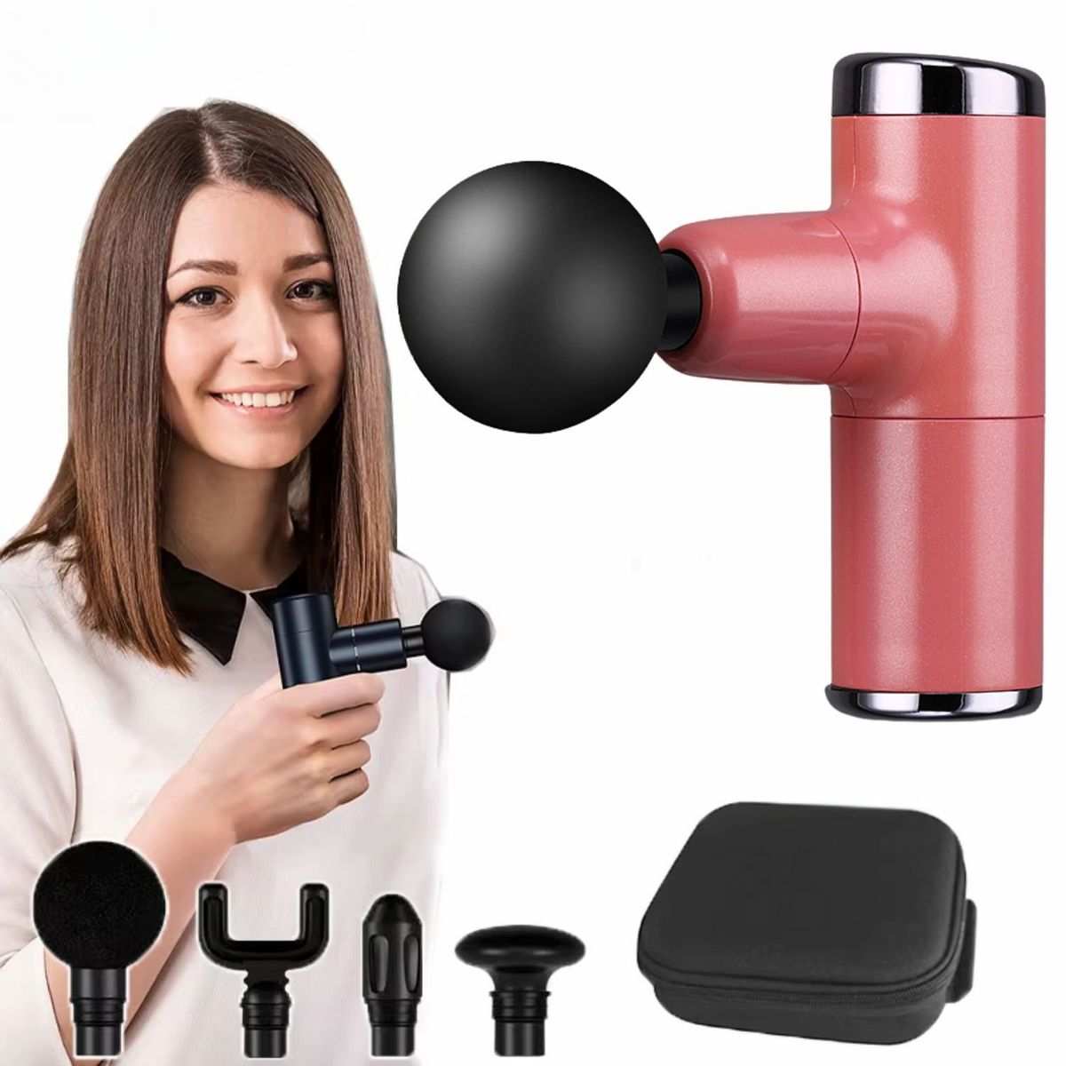 VICTORIA - Pistola de Masajes Potente Compacta para Dolores y Recuperación