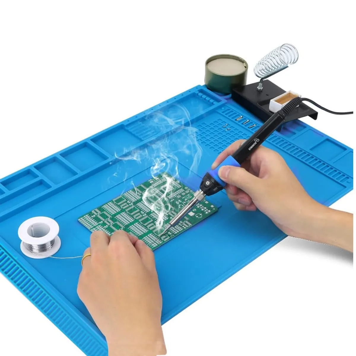 GENERICO - Alfombrilla Tapete Antiestatico S180 55x35 Reparacion para Cell Laptop