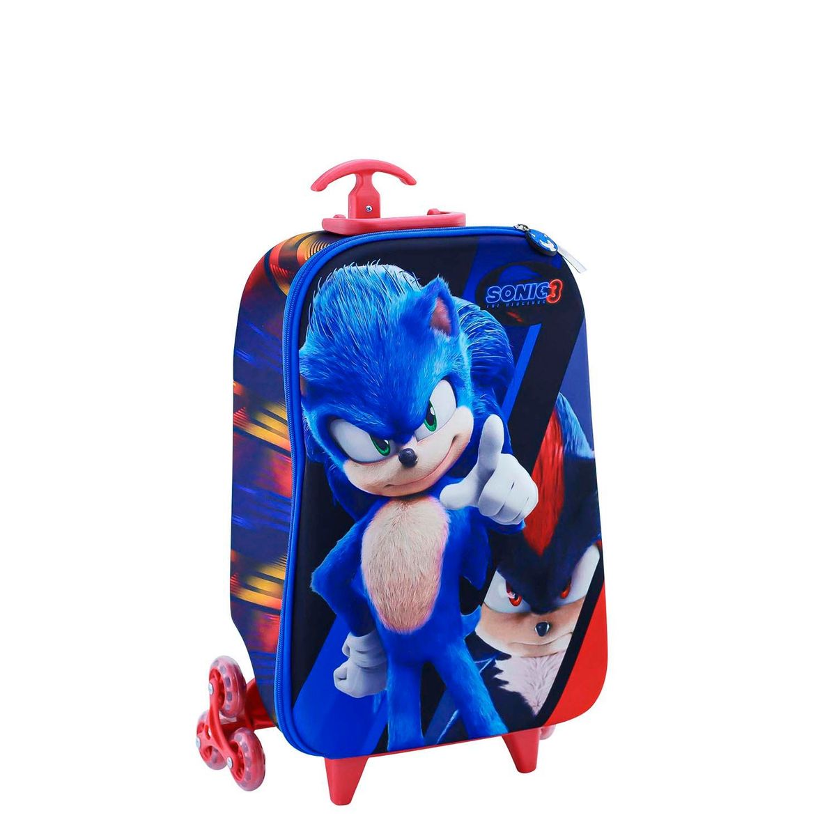 SCOOL - SET MOCHILA SONIC OFICIO MALETA ESCALADORA CARTUCHERA LONCHERA EVA 3D