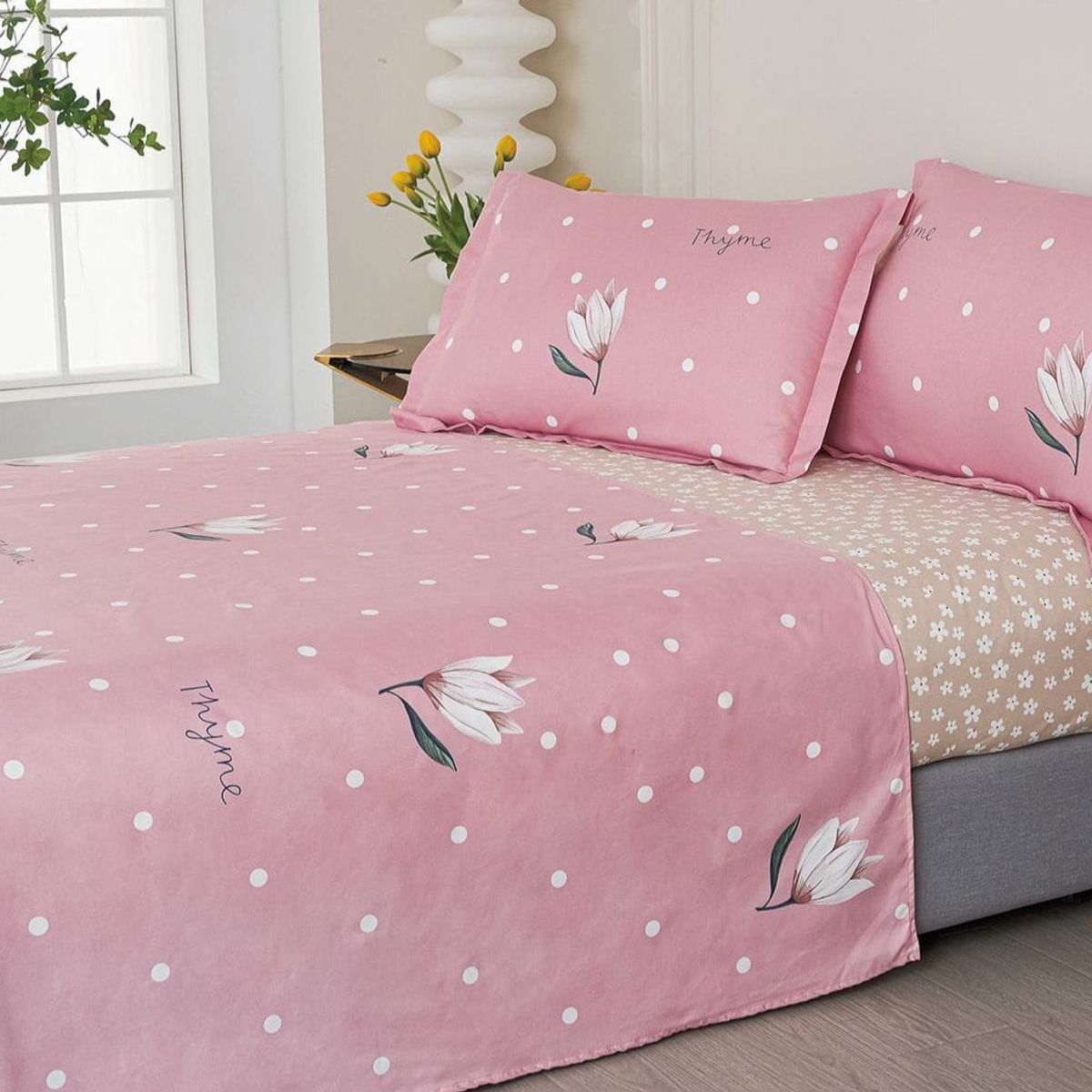 VENEZIA - Juego de sábanas VICENZA 2 plazas - 100% Algodón