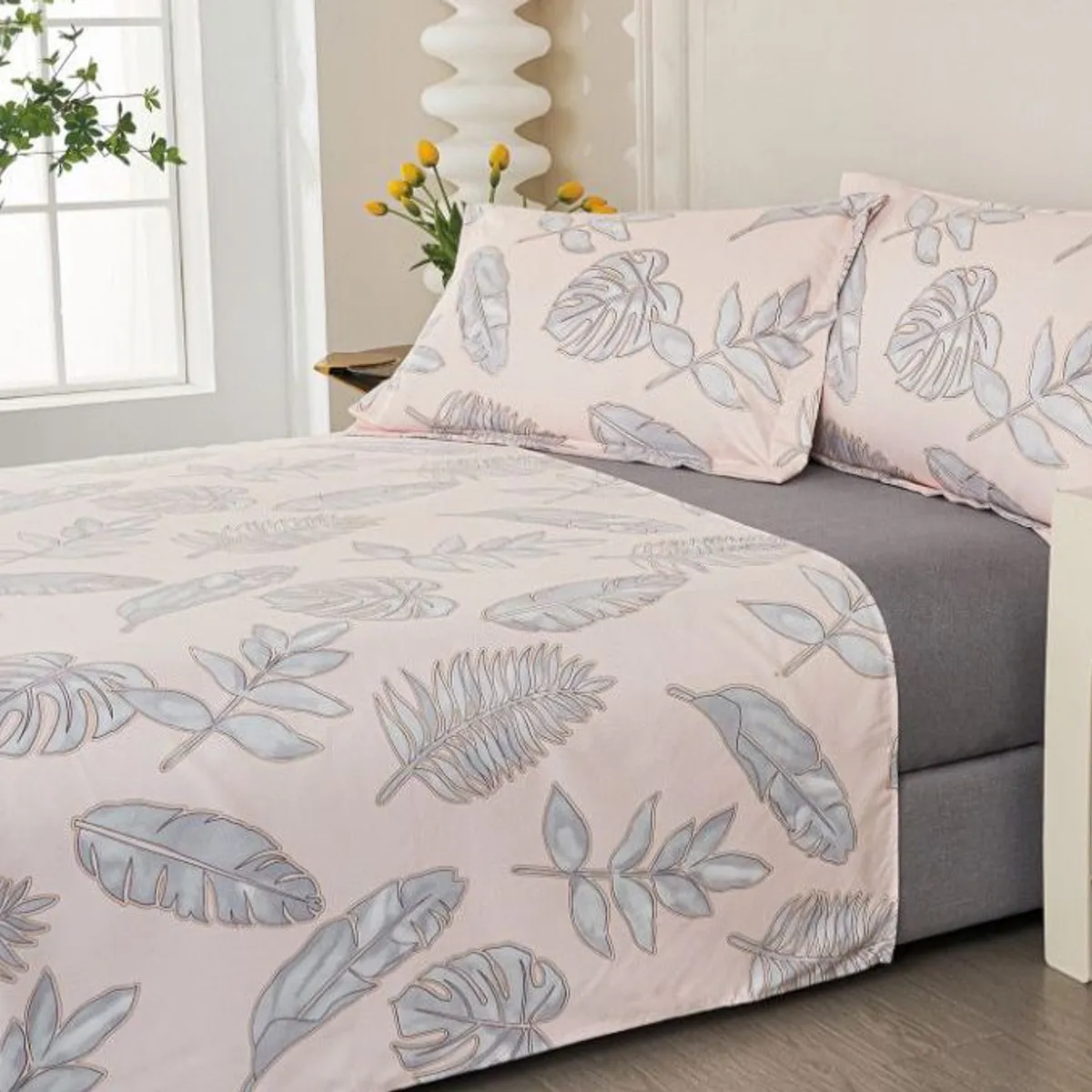 VENEZIA - Juego de sábanas VICENZA 2 plazas - 100% Algodón