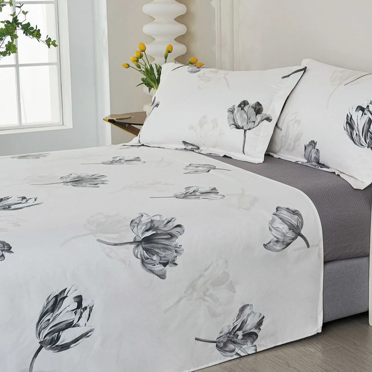 VENEZIA - Juego de sábanas VICENZA 2 plazas - 100% Algodón