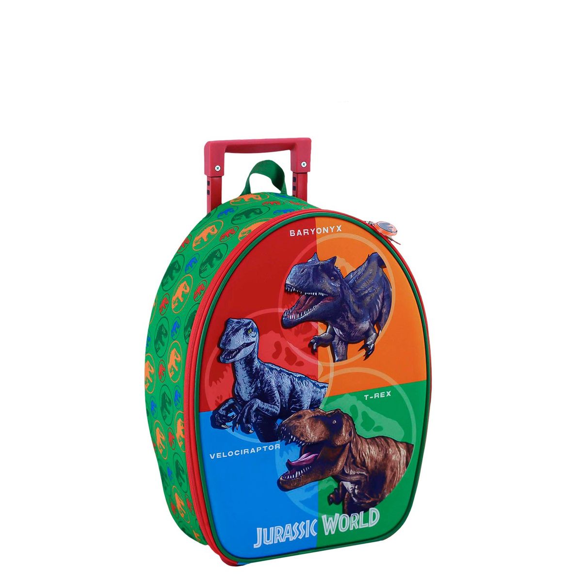 SCOOL - SET MOCHILA DINOSAURIOS JURASSIC PARK OFICIO MALETA 3 PIEZAS EVA 3D