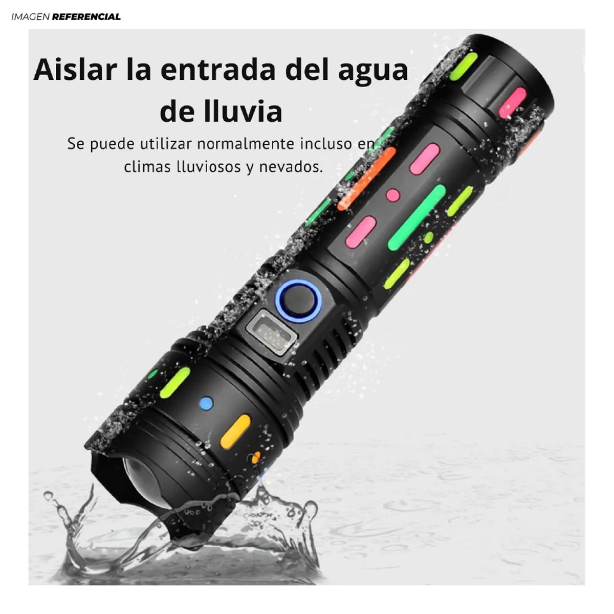 GENERICO - Linterna Potente Táctica Recargable de 3500m