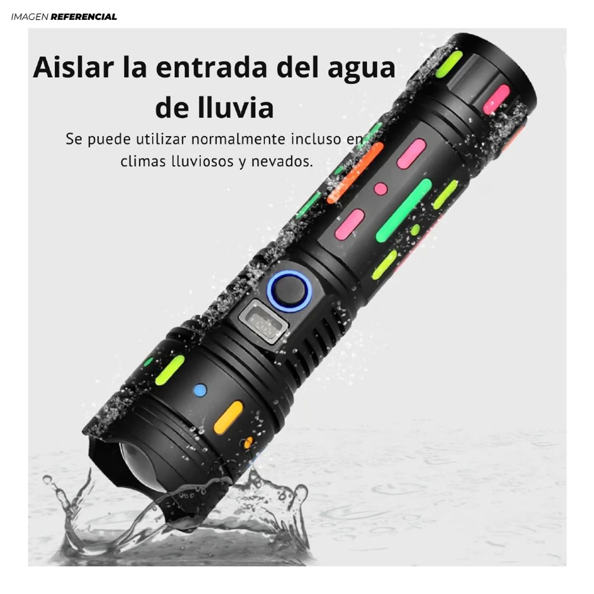 GENERICO - Linterna Potente Táctica Recargable de 2000m