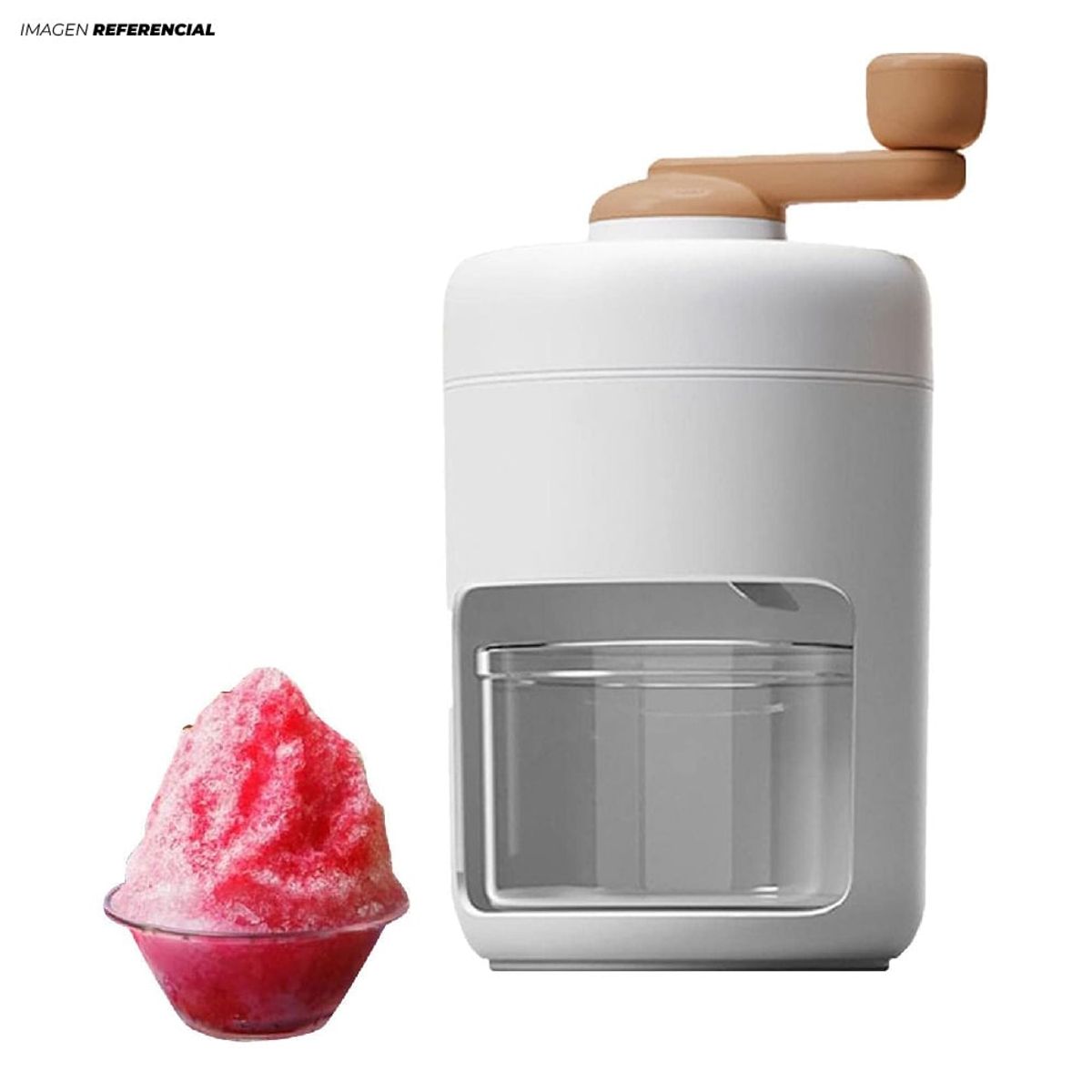 GENERICO - Maquina Trituradora Manual de Hielo color Blanco