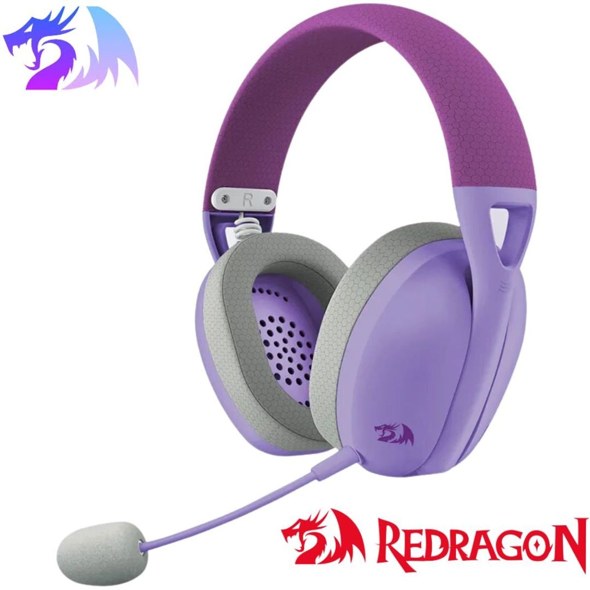 REDRAGON - Auriculares Redragon Ire Wireless H848 PURPLE