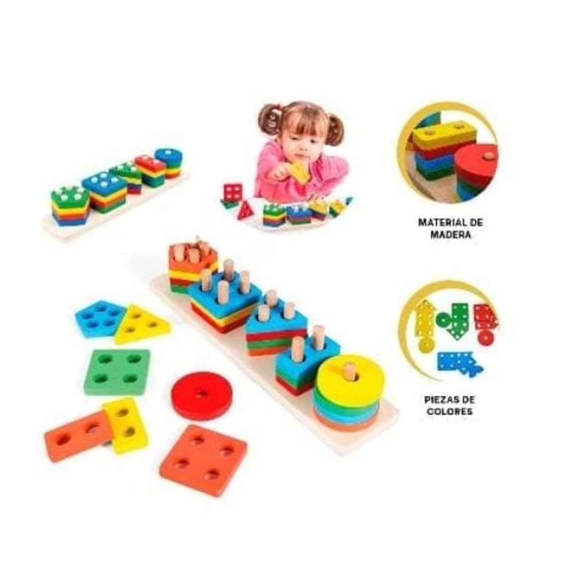 GENERICO - MONTESSORI BLOQUES GEOMETRÍCOS