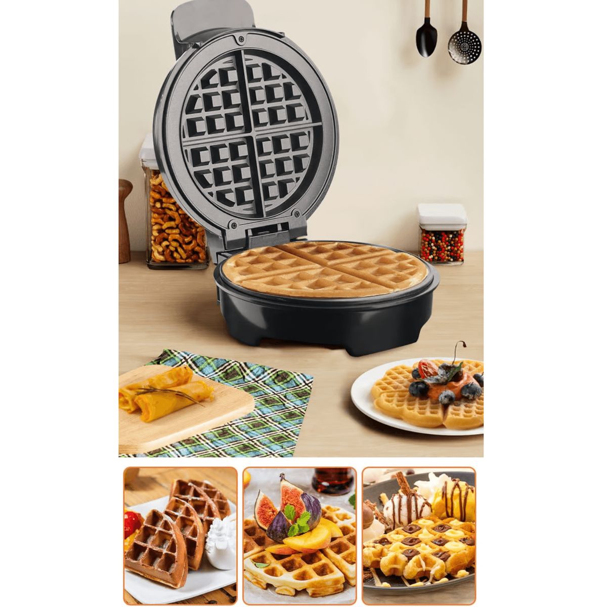 RAFF - Maquina para preparar Wafles - RAFF