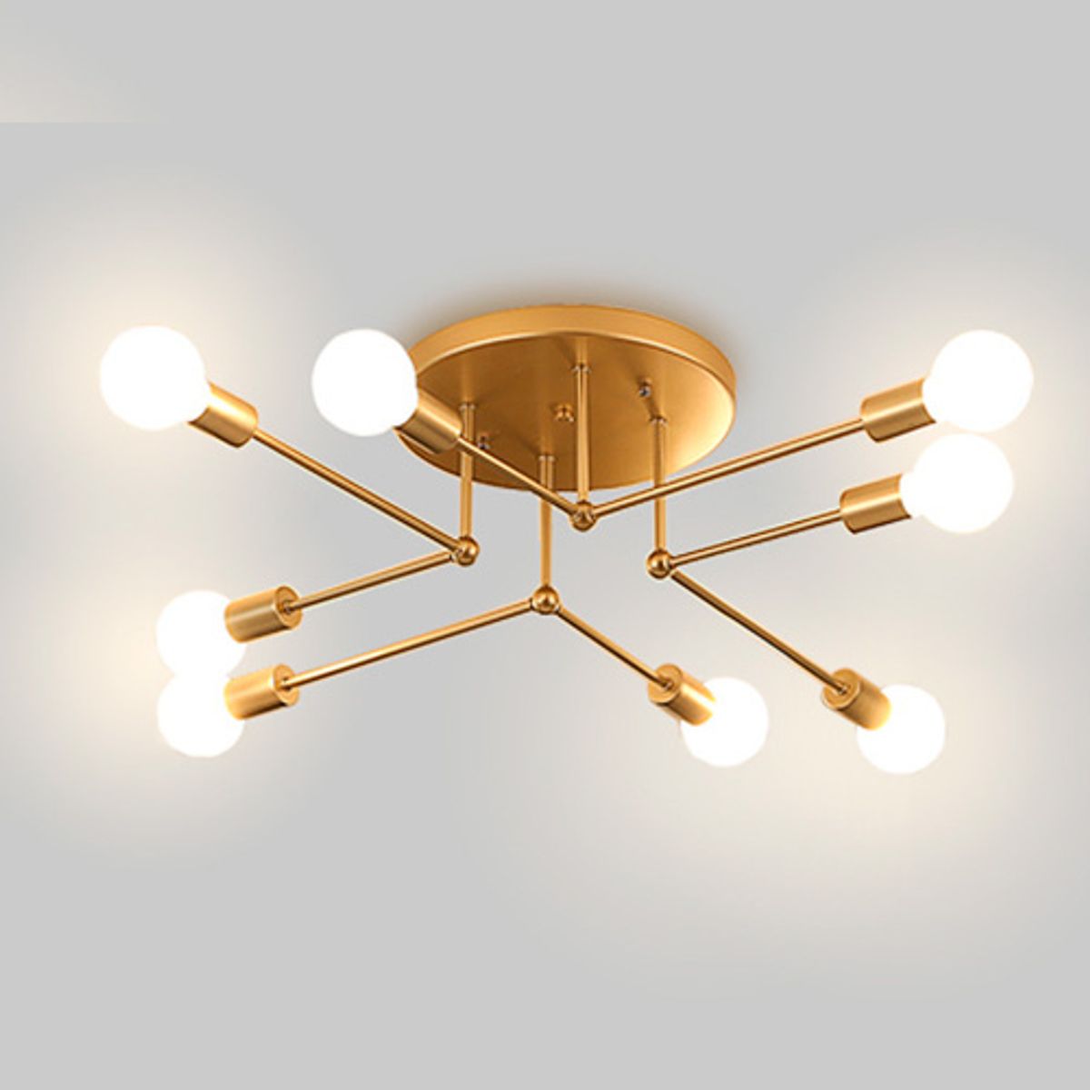 GENERICO - Lámpara de Techo Moderna de 6 Luces con Diseño Minimalista