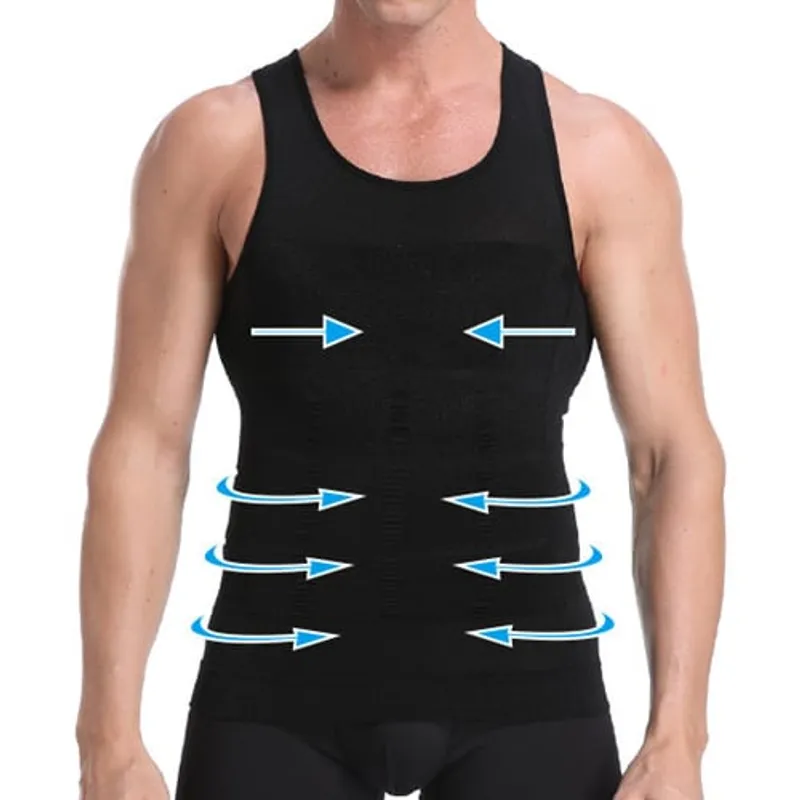 GENERICO - Camiseta Faja Reductora Remodela Abdomen Hombres Vivid Bvd