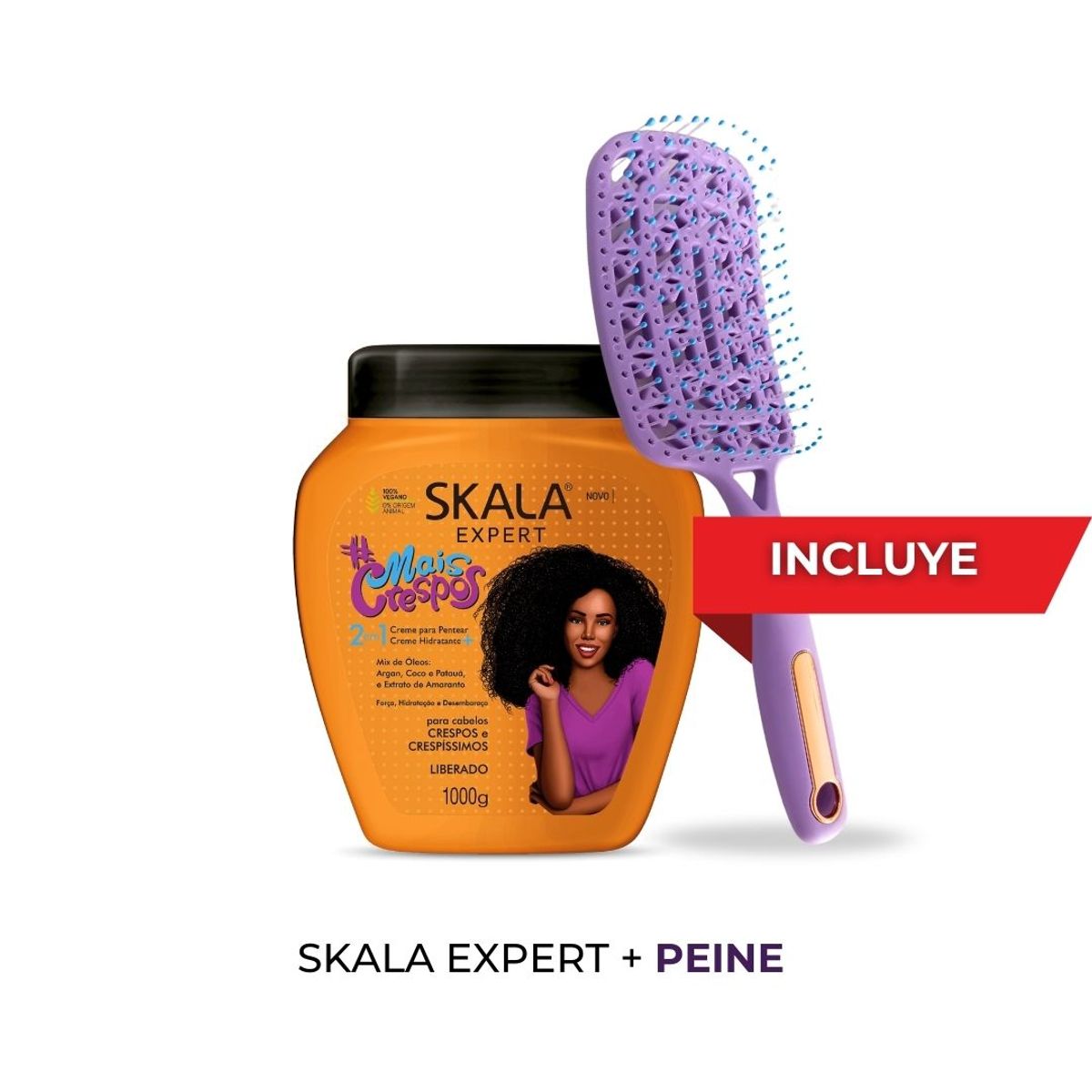 SKALA - Crema Tratamiento Capilar Mais Crespos 1000g - Skala OF