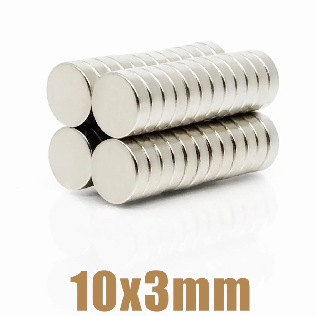 GENERICO - Iman De Neodimio Modelo Disco 10mmx3mm Pack 20 unds