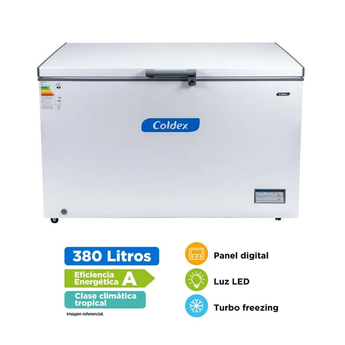COLDEX - Congeladora Coldex 380LT CH40PLUS Blanco
