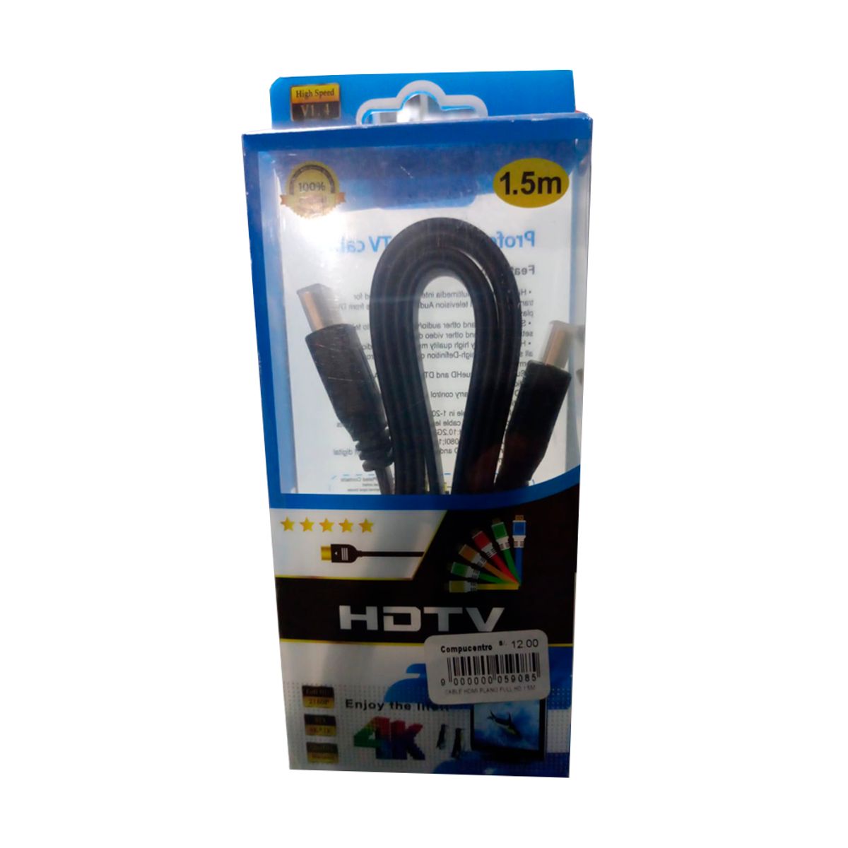 GENERICO - Cable Hdmi Plano 1.5 m