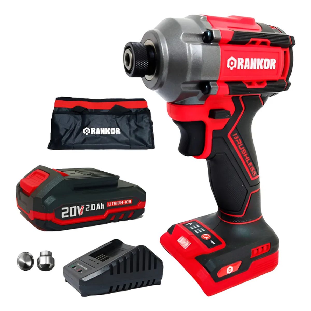 RANKOR - Atornillador de impacto 20V  Encastre 1/4" Rankor 260Nm Brushless