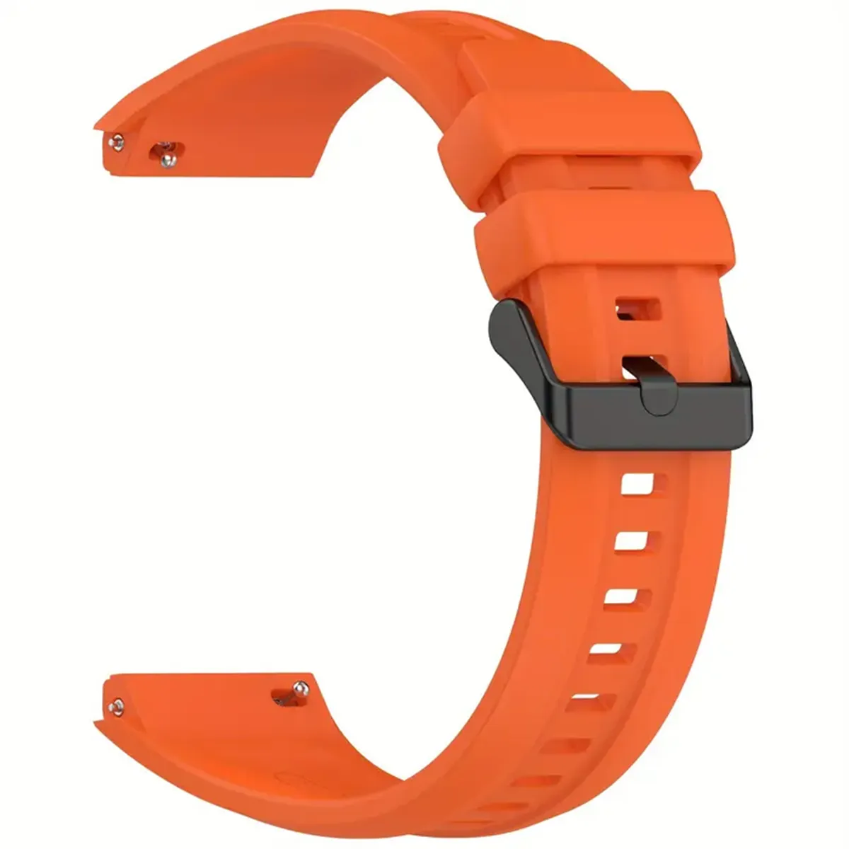 GENERICO - CORREA DE SILICONA RELIEVE PARA HUAWEI WATCH GT5 PRO 46 mm ANARANJADO