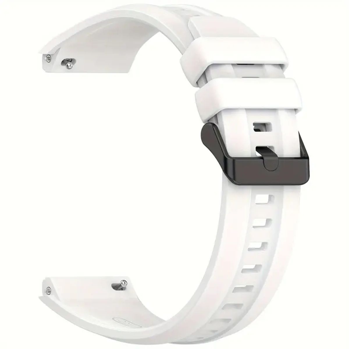 GENERICO - CORREA DE SILICONA RELIEVE PARA HUAWEI WATCH GT5 PRO 46 mm BLANCO