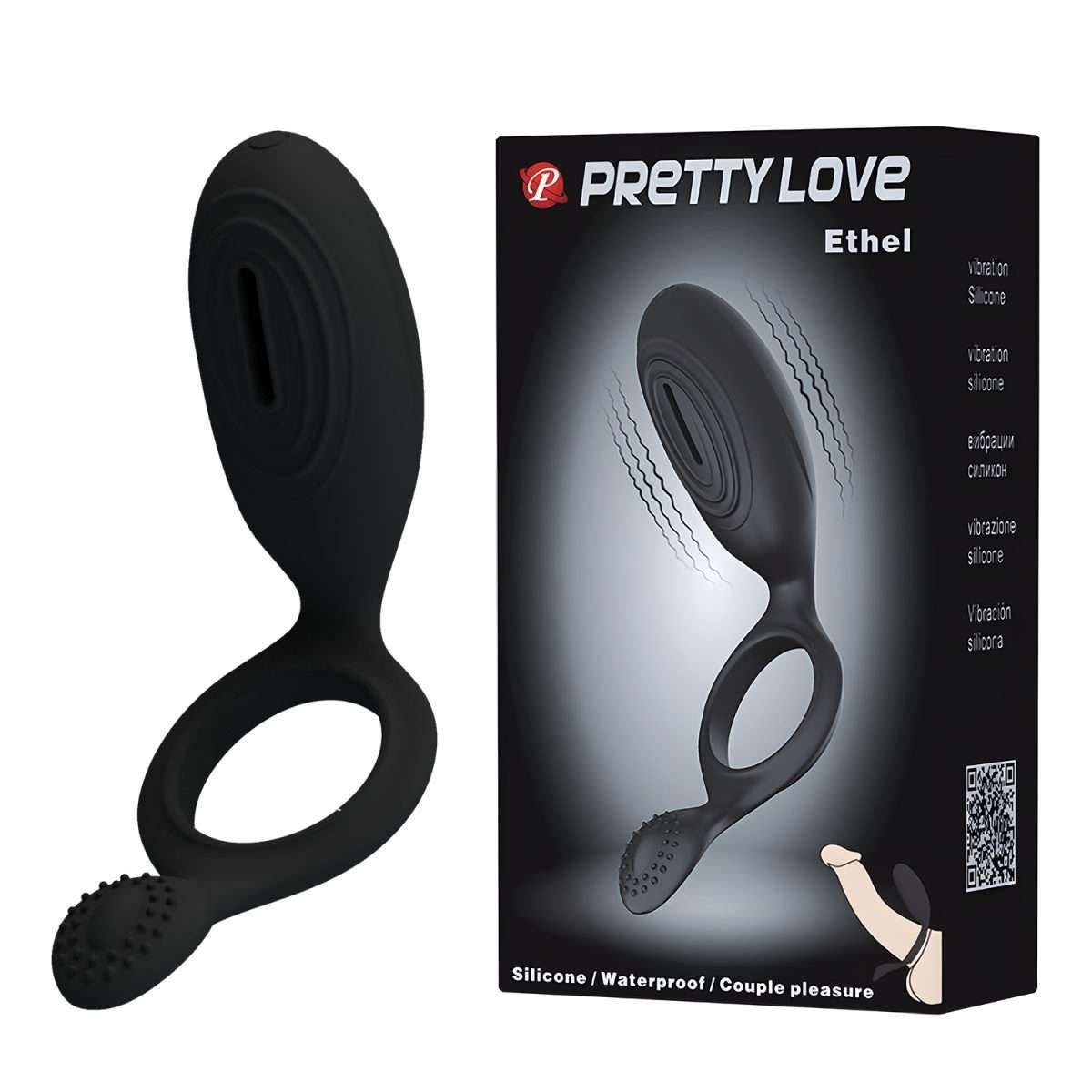 PRETTY LOVE - ANILLO VIBRADOR DOBLE PUNTA  ETHEL