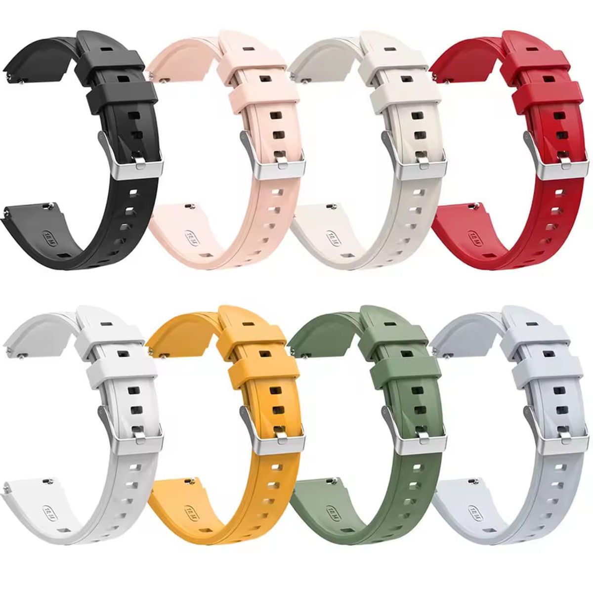 GENERICO - CORREA DE SILICONA PARA HUAWEI WATCH GT5 41 mm y GT5 PRO 42 mm BLANCO