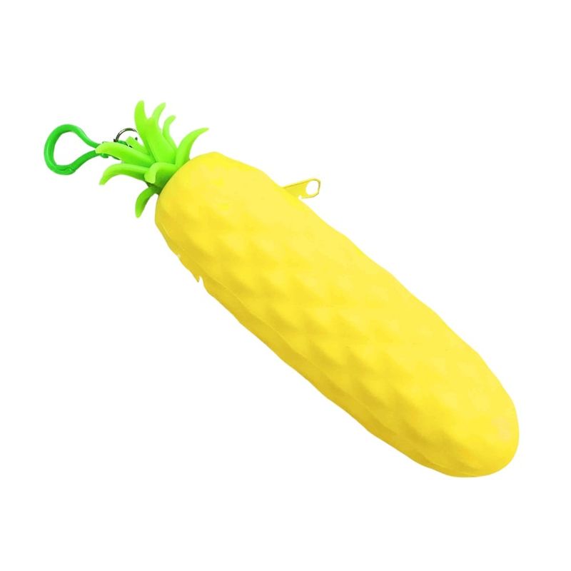 GENERICO - Cartuchera Piña de Silicona C3058 - AMARILLO