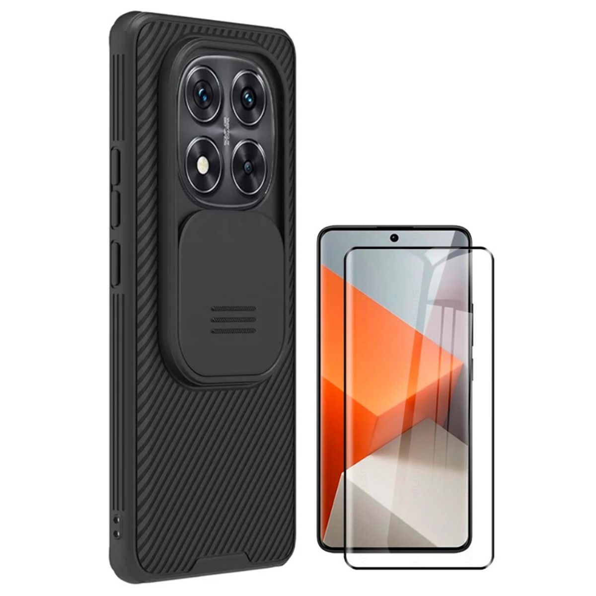 NILLKIN - CASE NILLKIN XIAOMI REDMI NOTE 14 PRO PLUS 5G Y VIDRIO