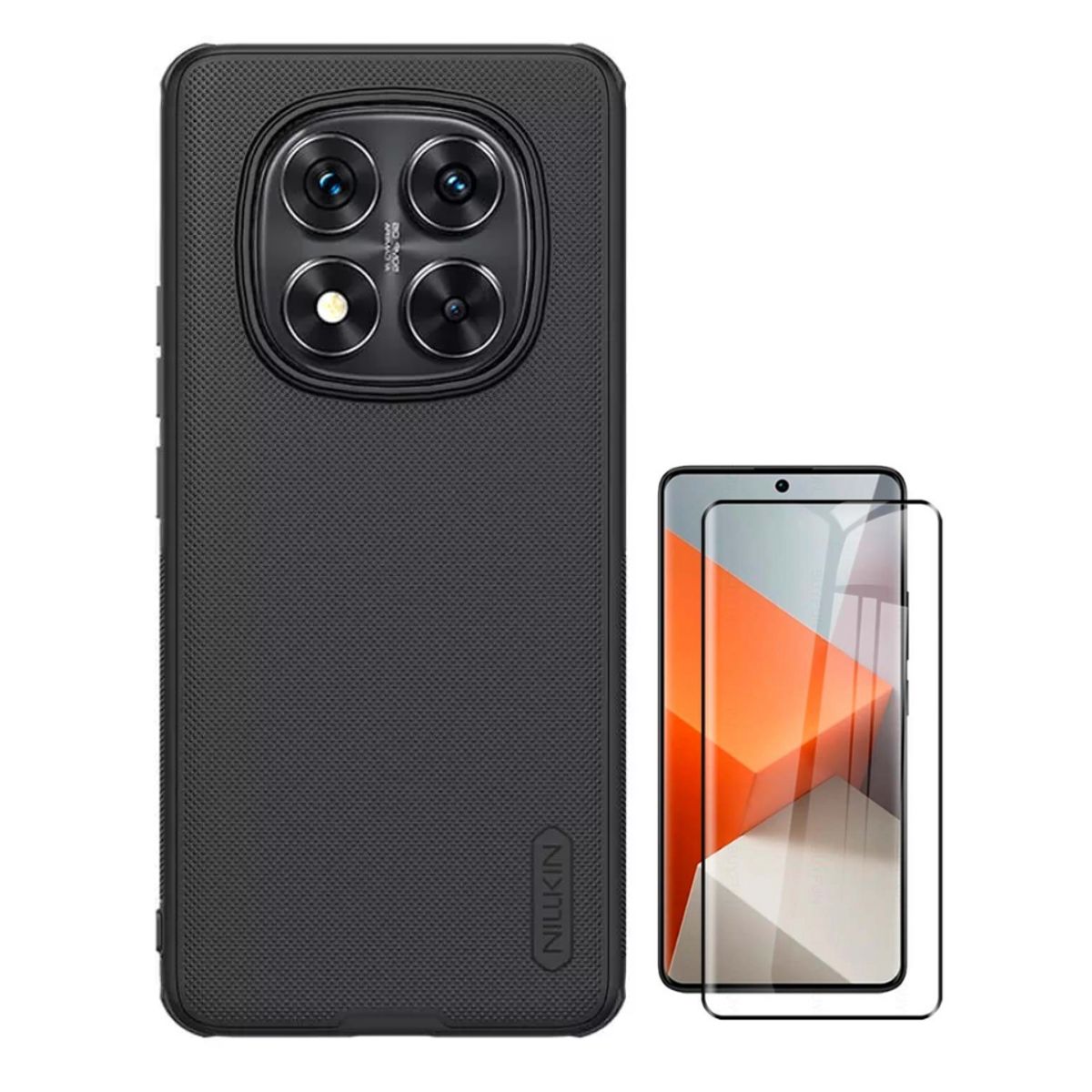 NILLKIN - CASE NILLKIN FROSTED REDMI NOTE 14 PRO PLUS 5G Y VIDRIO