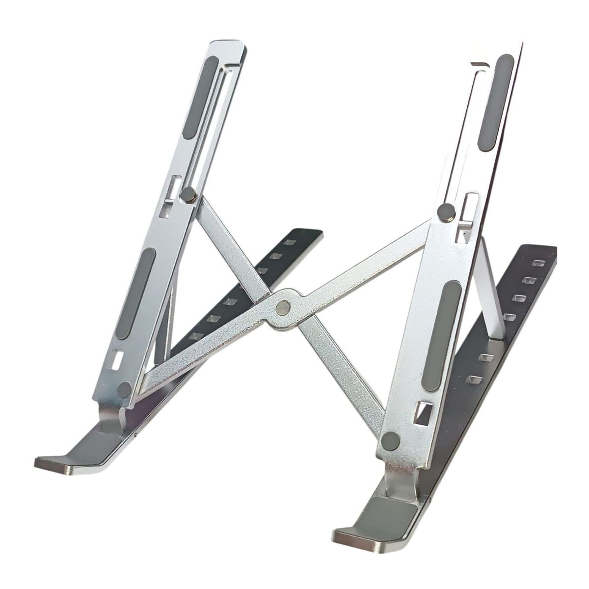 GENERICO - Soporte para Laptop portátil Plegable de Aluminio Plateado