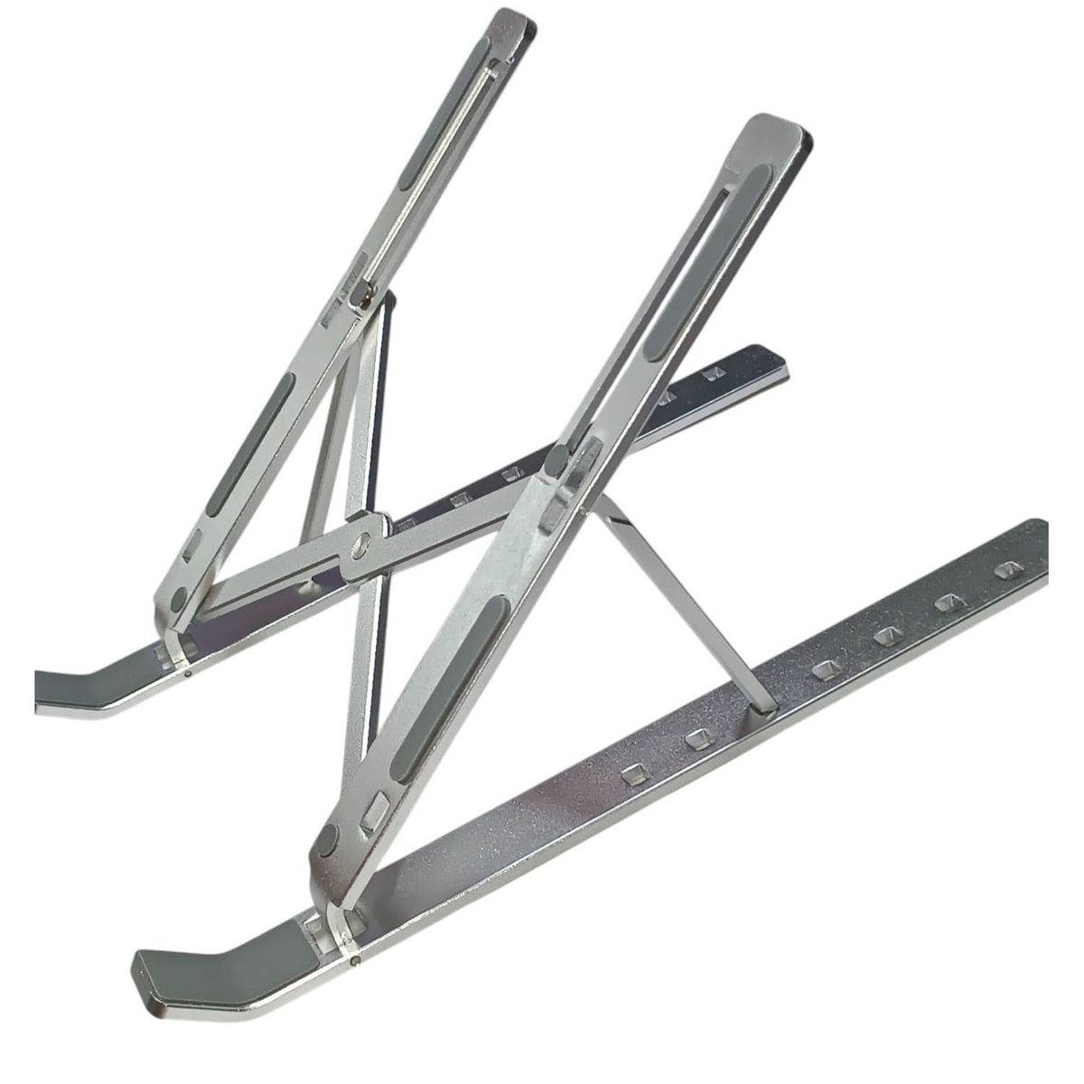 GENERICO - Soporte para Laptop portátil Plegable de Aluminio Plateado