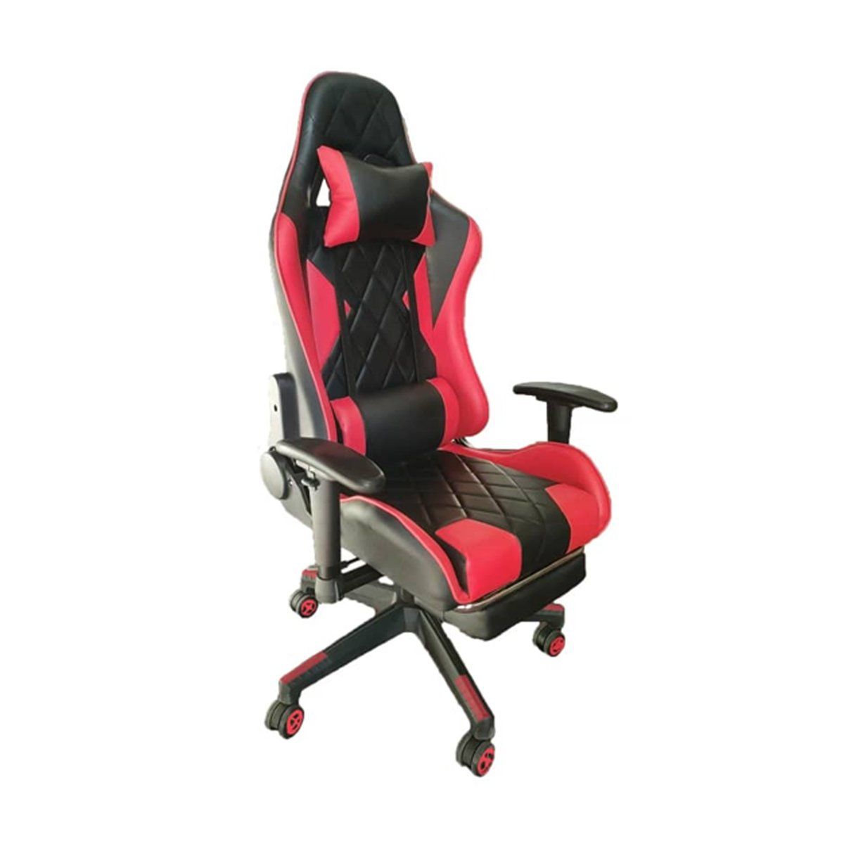 TEMEL - Silla Gamer iMUEBLES Rojo Reclina 180° con Reposapiés