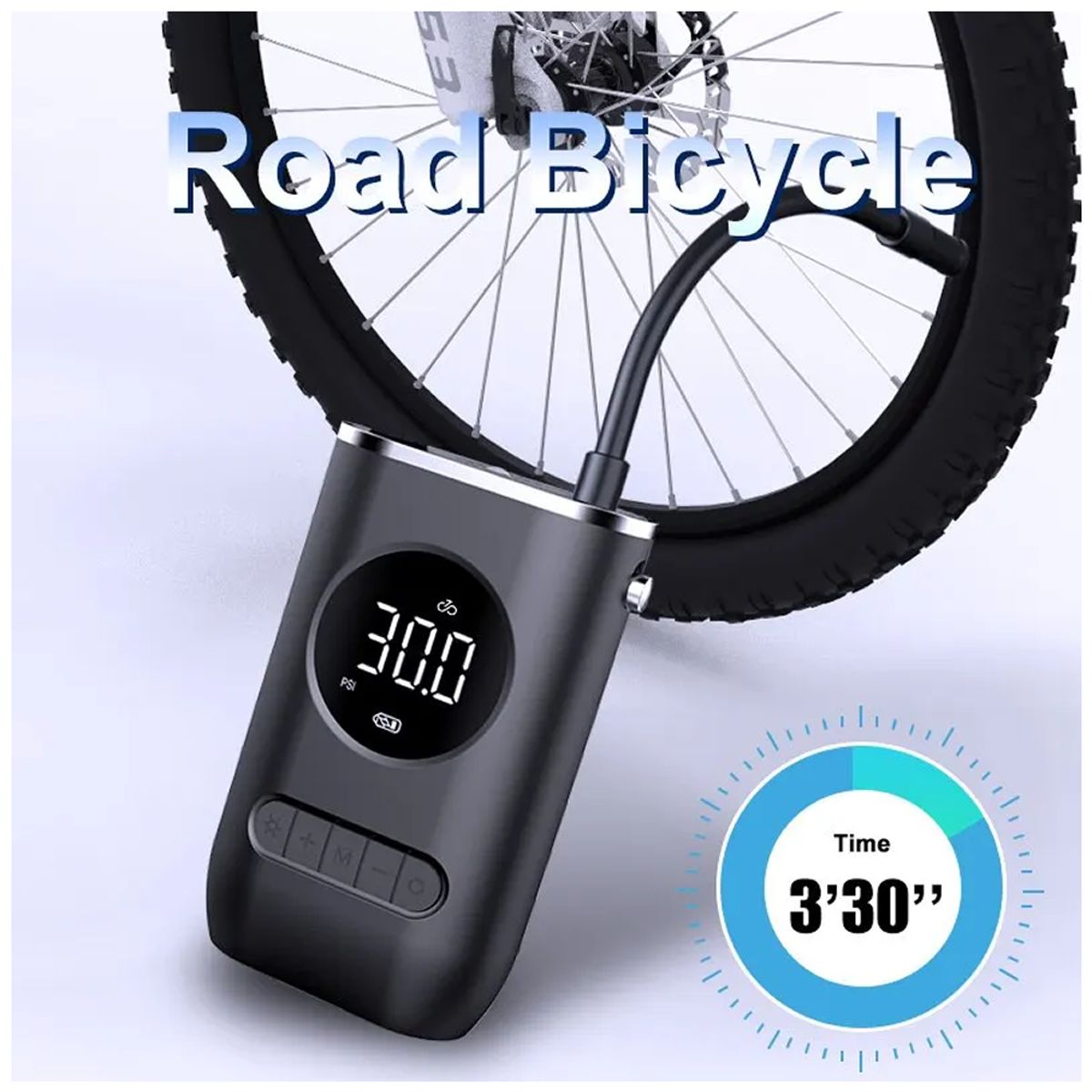 GENERICO - Inflador de Llantas Portatil Bomba de aire portátil carro