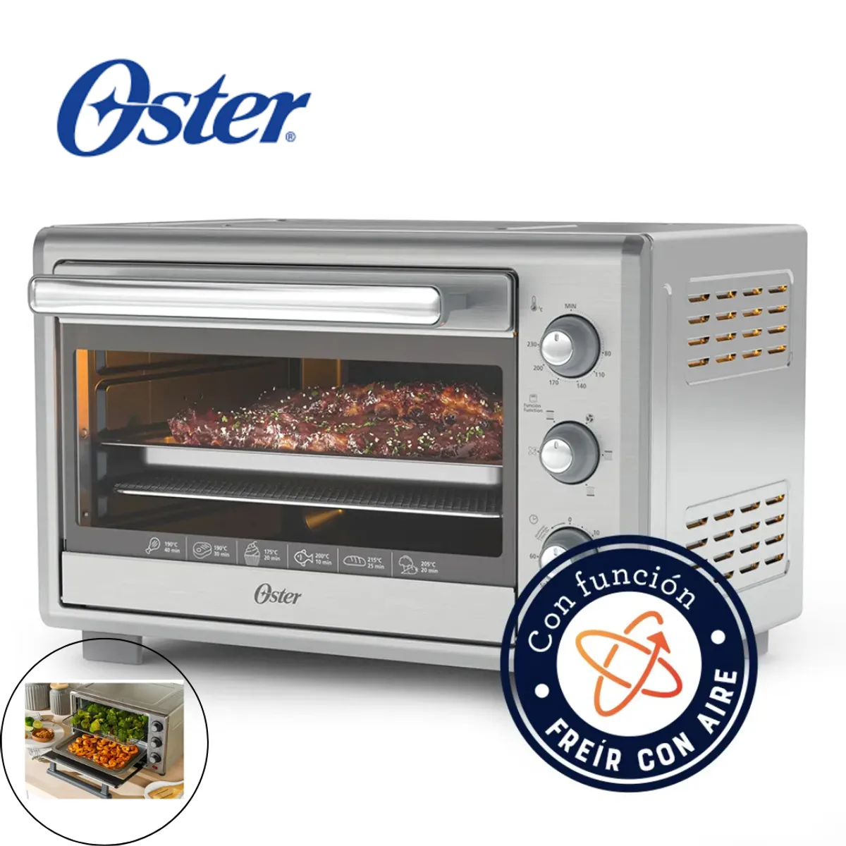 OSTER - Horno Oster® de 35L con Freidora de Aire TSSTTVLS35