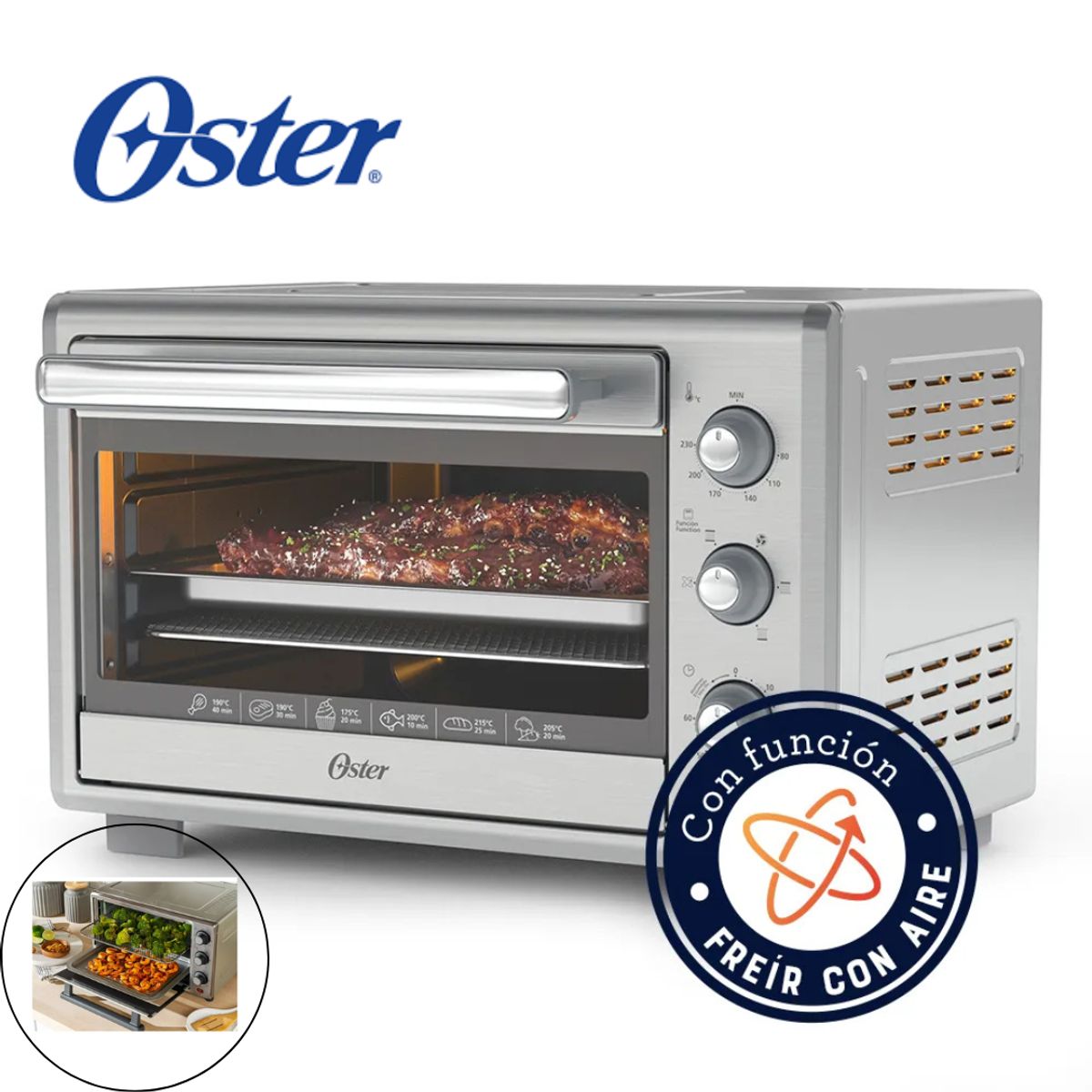 OSTER - Horno Oster® de 35L con Freidora de Aire TSSTTVLS35