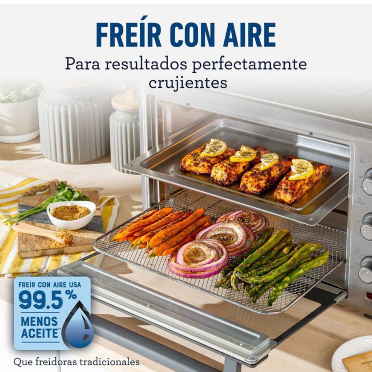 OSTER - Horno Oster® de 35L con Freidora de Aire TSSTTVLS35