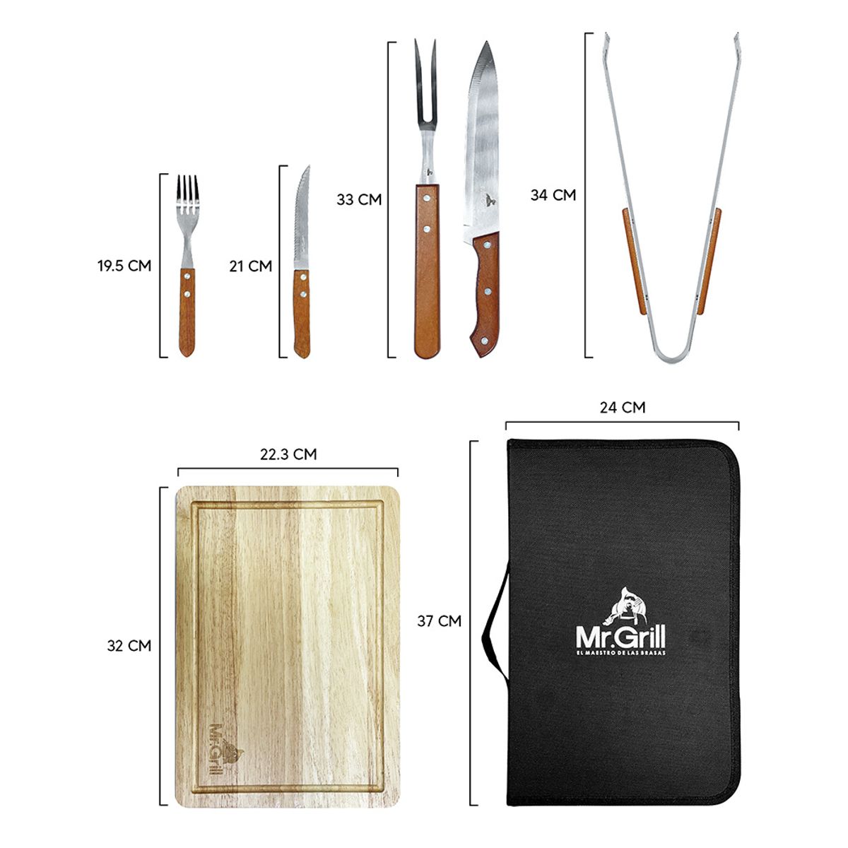 MR GRILL - Maletín Family BBQ- Mr Grill