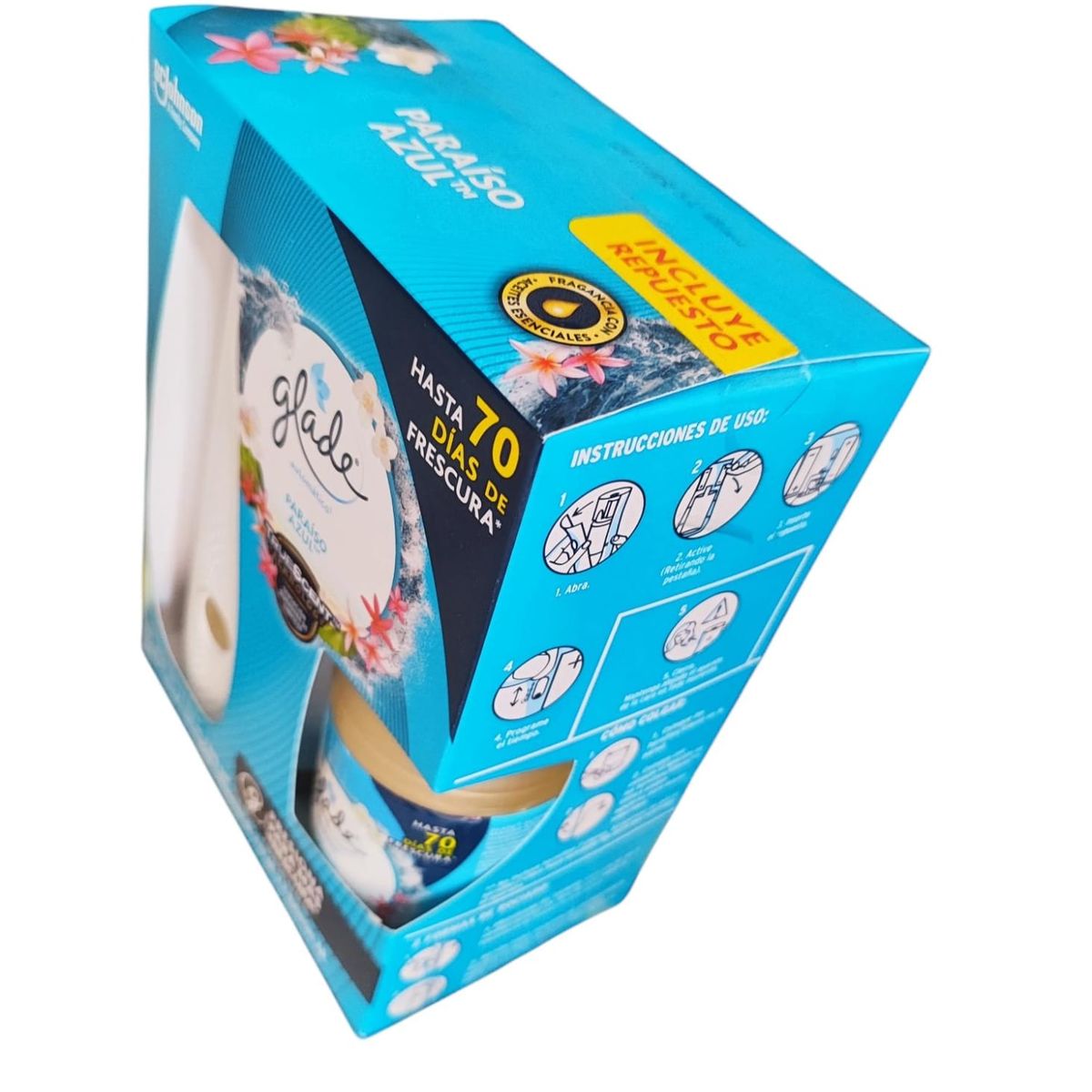 GLADE - Aromatizador Glade Automático  Paraíso azul 270ml